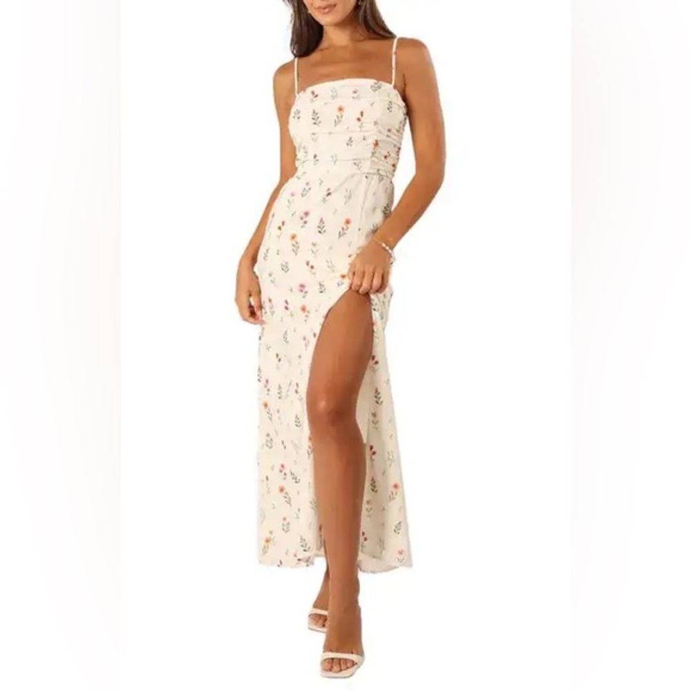 NWT Runaway The Lable  Floral Cream Maxi Dress size XL /10